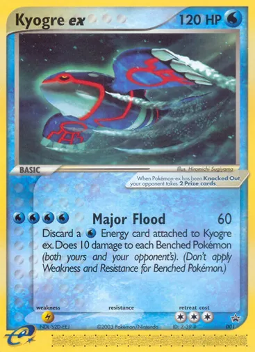 Kyogre ex 1 from Nintendo Black Star Promos