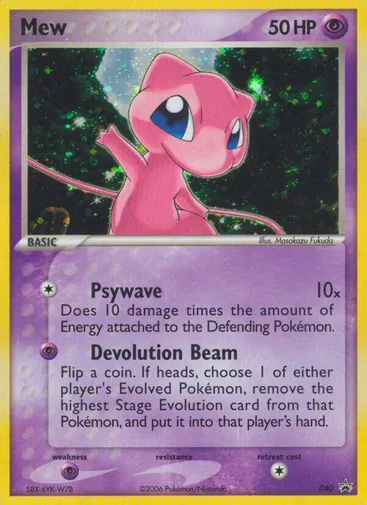 Mew 40 from Nintendo Black Star Promos