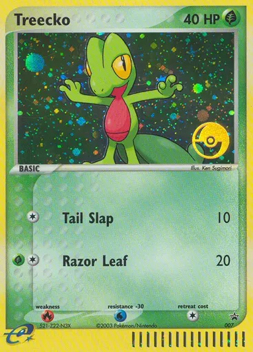 Treecko 7 from Nintendo Black Star Promos