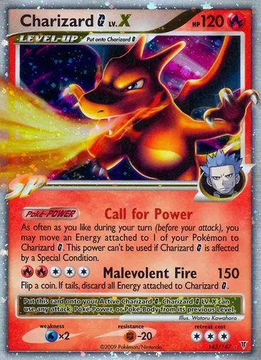 Charizard G LV.X 143 from Supreme Victors