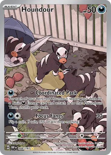 Houndour 204 from Obsidian Flames
