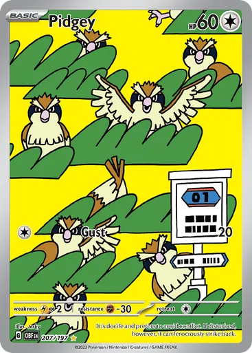 Pidgey 207 from Obsidian Flames