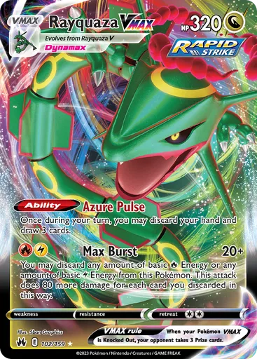 Rayquaza VMAX 102 from Crown Zenith