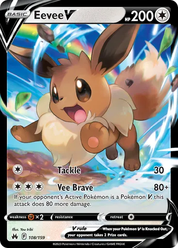 Eevee V 108 from Crown Zenith