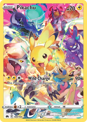 Pikachu 160 from Crown Zenith