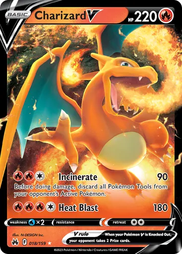 Charizard V 18 from Crown Zenith