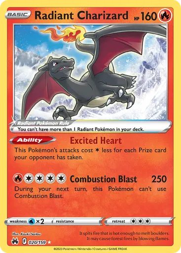 Radiant Charizard 20 from Crown Zenith