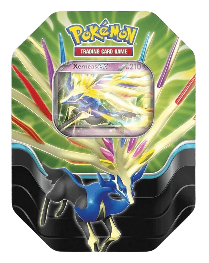Azure Legends Tin [Xerneas ex] (International Version), tin packaging