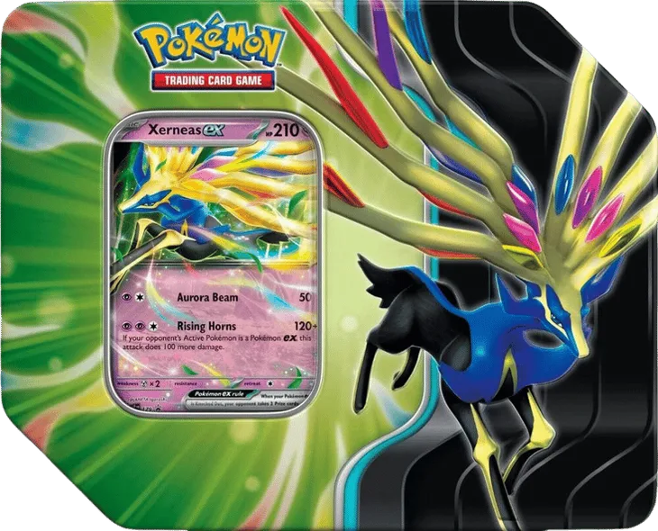 Azure Legends Tin (Xerneas ex), tin packaging