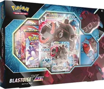 Blastoise VMAX Battle Box, other packaging