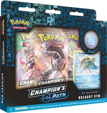 Champion's Path Pin Collection - Hulbury Gym, collection packaging