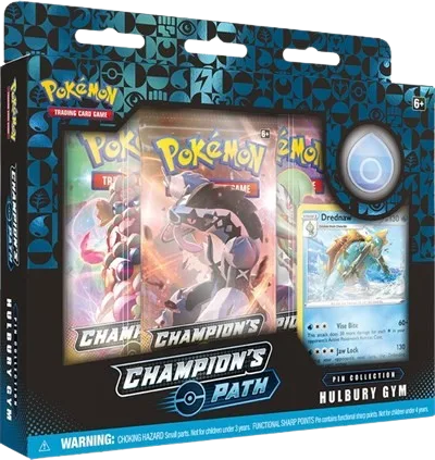 Champion's Path Pin Collection - Hulbury Gym, collection packaging