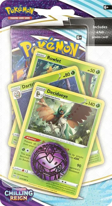 Chilling Reign Premium Checklane Blister - Decidueye, blister packaging