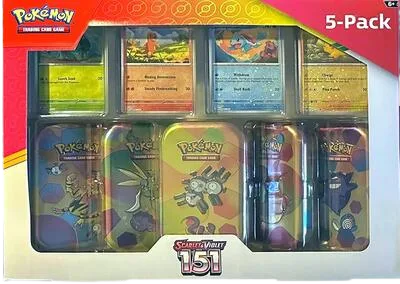 Costco Pokémon Scarlet & Violet 151 Mini Tin 5-pack (Magneton), tin packaging