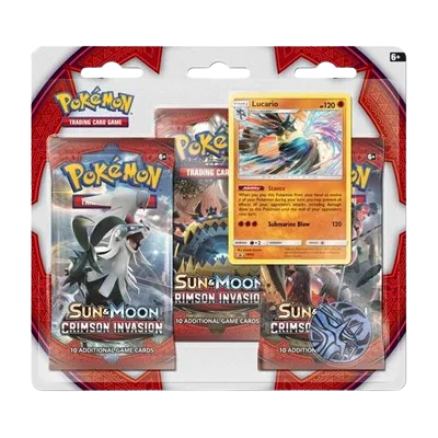 Crimson Invasion 3-Pack Blister - Lucario, blister packaging