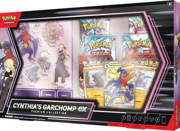 Cynthia's Garchomp ex Premium Collection, collection packaging