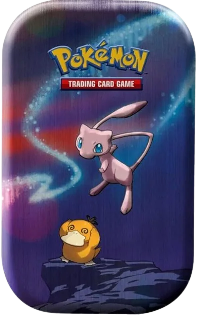 Kanto Power Mini Tin (Mew), tin packaging