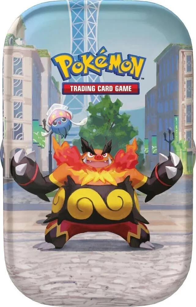 Lumiose City Mini Tin (Emboar & Inkay), tin packaging