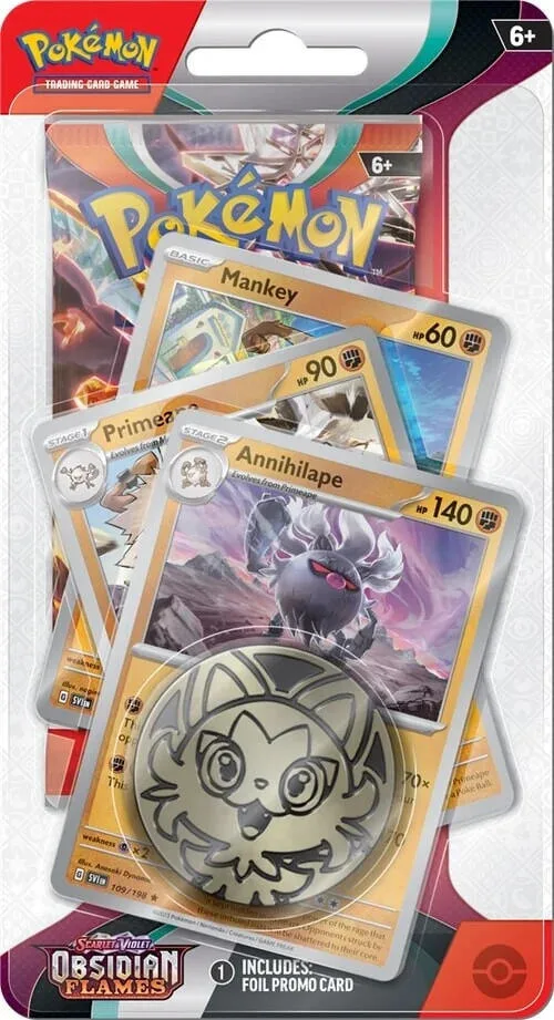 Obsidian Flames Single Blister Pack - Annihilape, blister packaging