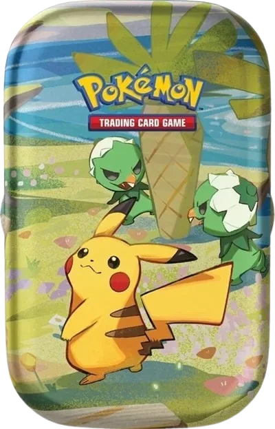 Paldea Friends Mini Tin (Pikachu & Capsakid), tin packaging