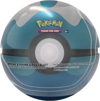 Pokémon - Poké Ball Tin - Dive Ball, tin packaging