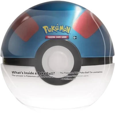 Pokémon - Poké Ball Tin - Great Ball, tin packaging