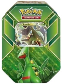 Roaring Skies Hoenn Power Tin - Sceptile, tin packaging