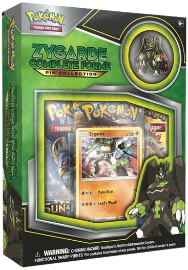Sun & Moon Zygarde Complete Forme Pin Collection, collection packaging