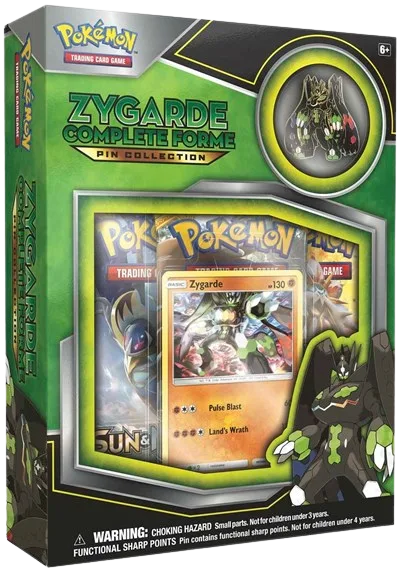 Sun & Moon Zygarde Complete Forme Pin Collection, collection packaging